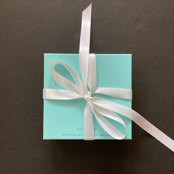 TIFFANY & CO. Four Scented Soaps/3.5 oz. Each/NEW IN ORIGINAL BLUE BOX & RIBBON! - Picture 1 of 6
